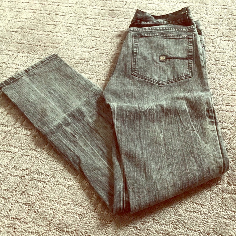Kr3w men’s grey acid wash jeans. Size 30x32
